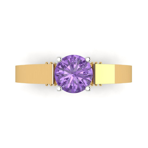 1.06 cttw Round-Cut Solitaire Engagement Ring