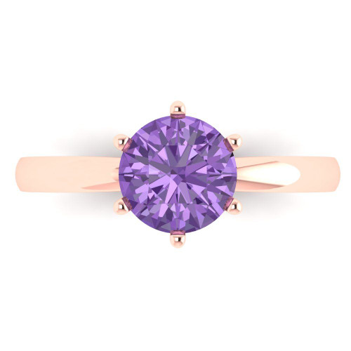 1.5 cttw Round-Cut Solitaire Engagement Ring — Design 49+121+324