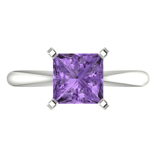 2 cttw Princess-Cut Solitaire Engagement Ring — Design 52+119+267