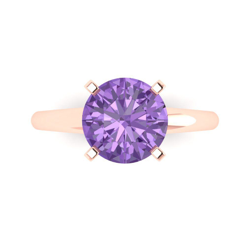 2.5 cttw Round-Cut Solitaire Engagement Ring — Design 683+684+685
