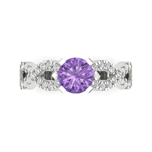 1.42 cttw Round-Cut Solitaire Engagement Ring — Design 892