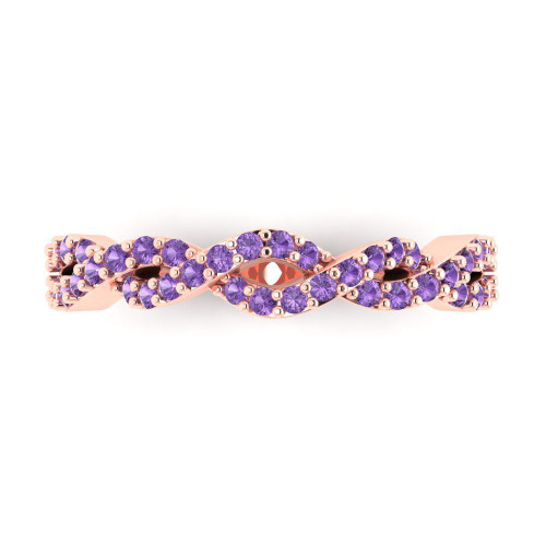 0.495 cttw 1.5mm Round-Cut Eternity Wedding Band — Design 137+893+894