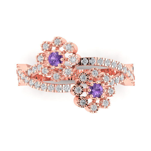 0.48 cttw Round-Cut Hidden Halo Engagement Ring — Design 914