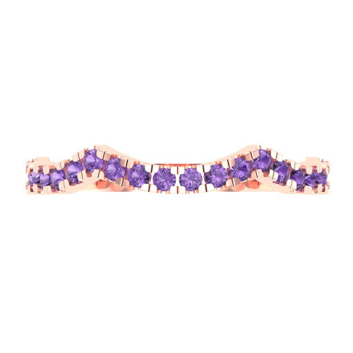0.36 cttw 1.5mm Round-Cut Eternity Wedding Band