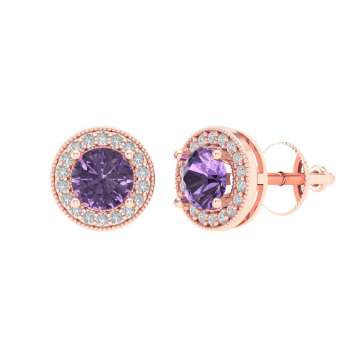 1.18 cttw 5mm Stud Earrings