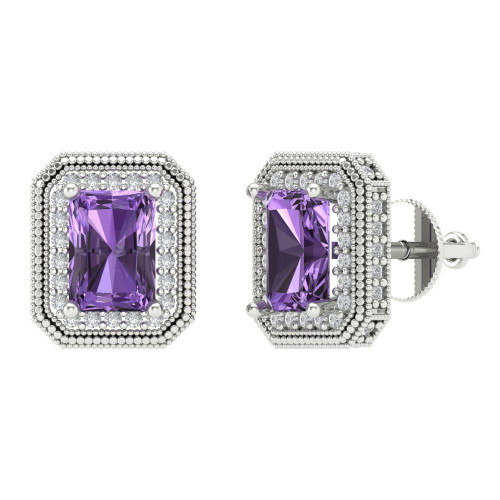 2.44 cttw Stud Earrings