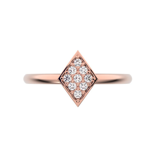 0.09 cttw Round-Cut Cluster Ring — Design G1075+G1076+G1077