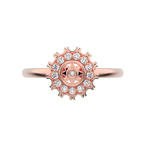 0.1025 cttw Round-Cut Halo Engagement Ring