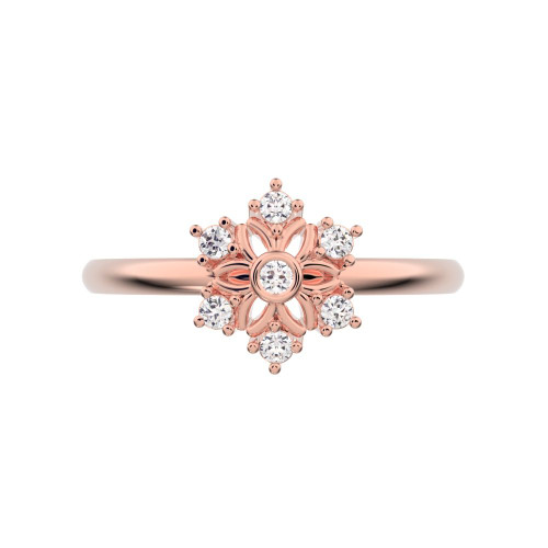 0.07 cttw Round-Cut Halo Engagement Ring — Design G1321+G1322+G1323