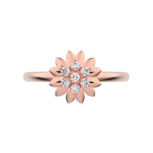 0.07 cttw Round-Cut Halo Engagement Ring — Design G1330+G1331+G1332