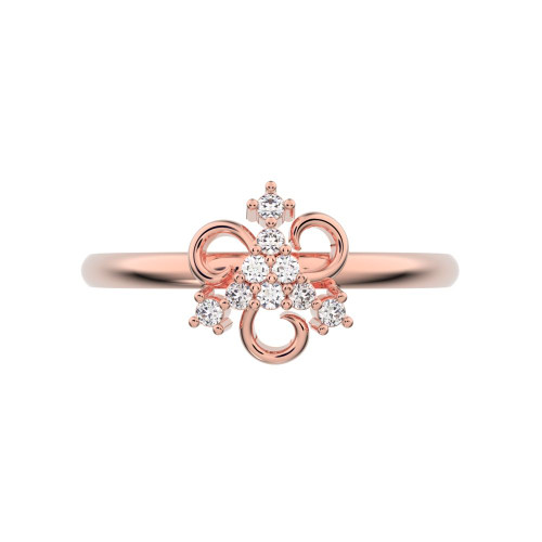 0.0675 cttw Round-Cut Halo Engagement Ring — Design G1342+G1343+G1344