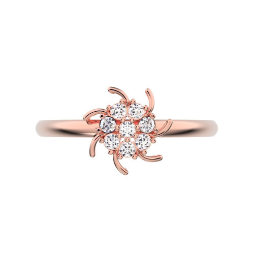 0.08 cttw Round-Cut Halo Engagement Ring — Design G1363+G1364+G1365