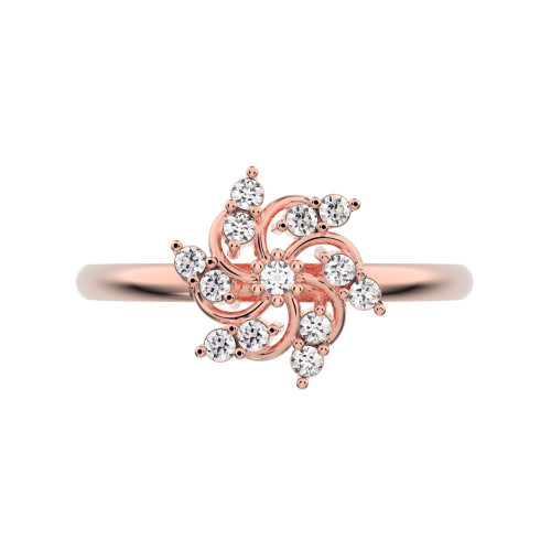 0.13 cttw Round-Cut Halo Engagement Ring — Design G1486+G1487+G1488