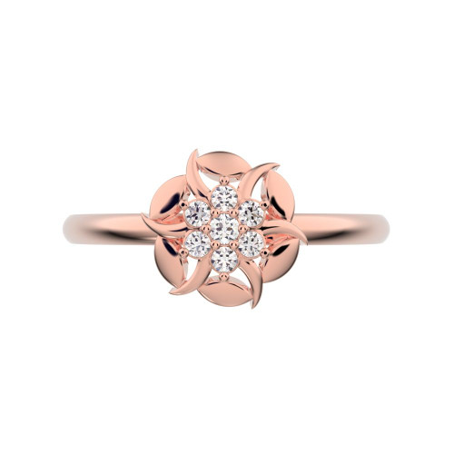 0.075 cttw Round-Cut Halo Engagement Ring — Design G1507+G1508+G1509