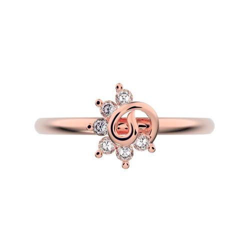 0.09 cttw Round-Cut Halo Engagement Ring — Design G1543+G1544+G1545