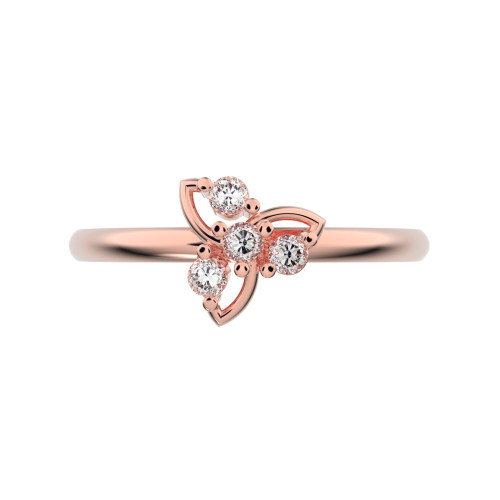 0.08 cttw Round-Cut Halo Engagement Ring — Design G1552+G1553+G1554