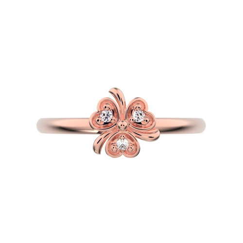 0.0225 cttw Round-Cut Halo Engagement Ring