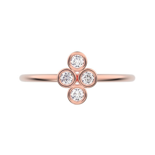 0.12 cttw Round-Cut Cluster Ring — Design G1669+G1670+G1671