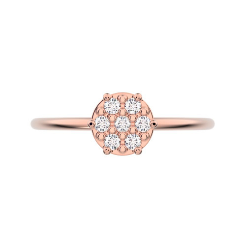 0.105 cttw Round-Cut Cluster Ring — Design G1885+G1886+G1887