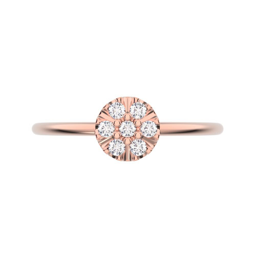 0.105 cttw Round-Cut Cluster Ring — Design G1888+G1889+G1890