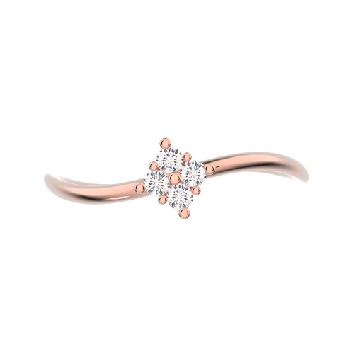 0.08 cttw Round-Cut Cluster Ring — Design G1909+G1910+G1911