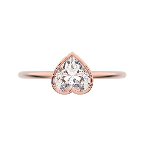 0.61 cttw Heart-Cut Solitaire Engagement Ring