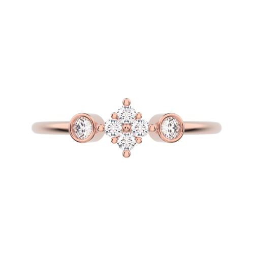 0.14 cttw Round-Cut Halo Engagement Ring — Design G1993+G1994+G1995