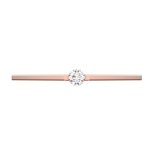 0.06 cttw Round-Cut Solitaire Wedding Band