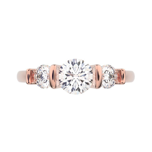 0.8 cttw Round-Cut Vintage Engagement Ring
