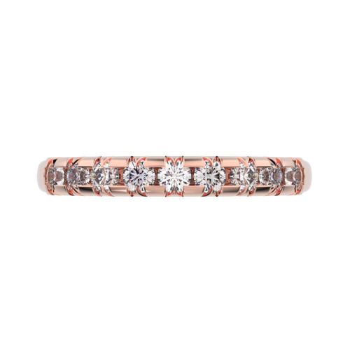0.54 cttw Round-Cut Vintage Wedding Band