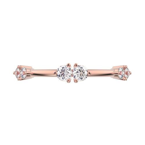 0.24 cttw Round-Cut Wedding Band