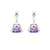6.5mm Round-Cut Drop Earrings