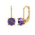 6.5mm Round-Cut Drop Earrings