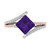 2.3075 cttw Princess-Cut Solitaire Engagement Ring with Accents
