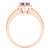 0.755 cttw Pear-Cut Solitaire Engagement Ring with Accents