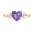 2.1 cttw Heart-Cut Solitaire Engagement Ring with Accents