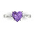 2.1 cttw Heart-Cut Solitaire Engagement Ring with Accents