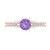 1.05 cttw Round-Cut Solitaire Engagement Ring with Accents