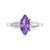 Marquise-Cut Three-Stone Engagement Ring
