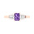 0.8 cttw Emerald-Cut Three-Stone Engagement Ring