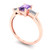 0.8 cttw Emerald-Cut Three-Stone Engagement Ring