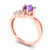 0.87 cttw Round-Cut Three-Stone Engagement Ring
