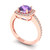 1.335 cttw Round-Cut Solitaire Engagement Ring with Accents