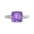 Asscher-Cut Three-Stone Engagement Ring