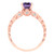 1.06 cttw Round-Cut Solitaire Engagement Ring with Accents