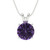 1.5 cttw Round-Cut Solitaire Pendant Necklace — Design 712+718+726