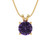 1 cttw Round-Cut Solitaire Pendant Necklace — Design 714+720+724