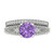 2.095 cttw 7.5mm Round-Cut Solitaire with Accents Bridal Set — Design 811+812