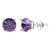 7.5mm Round-Cut Stud Earrings