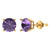 7.5mm Round-Cut Stud Earrings